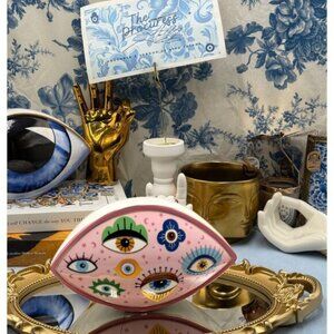🆕 THE PROCURESS COLLECTION 🧿 All-Seeing Eyes Paperweight Figurine - Pink